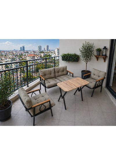 Doruk Home Damla Model Balkon Mobilyası 2 1 1 90x50 Masalı Bahçe Mobilyası Balkon Mobilyası Çay Seti Haki Doruk Home Damla Model Balkon Mobilyası 2 1 1 90x50 Masalı Bahçe Mobilyası Balkon Mobilyası Çay Seti Haki
