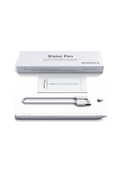 Asia Üniversal Stylus Pen Dokunmatik Kalem Apple Uyumlu iOS+androıd Kalem Beyaz Senalstore