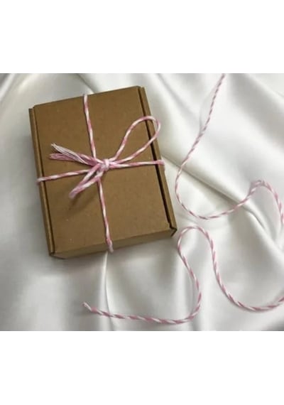 Bileklik İpi Paketleme İpi, Pembe Beyaz İki Renkli, 20 Metre