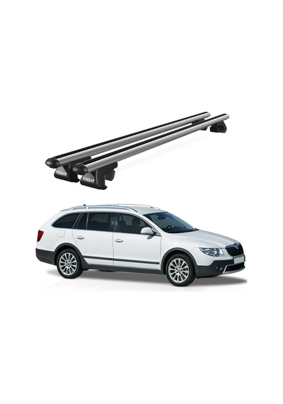 Cb600301199skoda Superb Alldrive Mkıı 2012-2015 Uyumlu Gri Ara Atkı Port Bagaj Tavan Barı