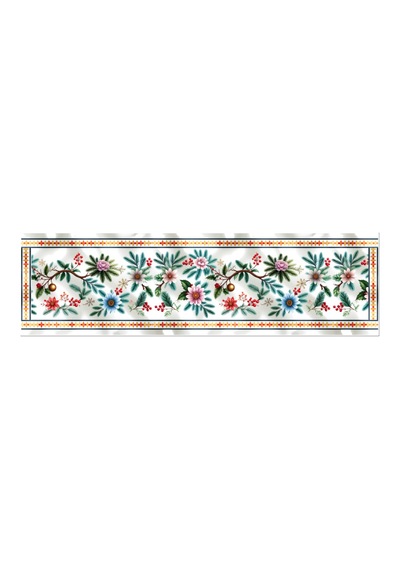 Yılbaşı Temalı Dijital Baskılı Runner Örtüsü Christmas 40x140 Cm Yılbası2