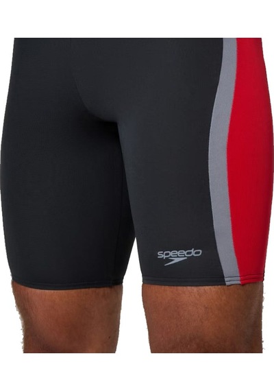 Speedo Solıd Splıce Jam Am Blk/red Mayo 8-a000156003 Kırmızı - Siyah