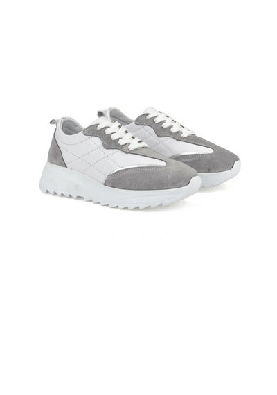 Ziya, Kadın Hakiki Deri Sneaker 1531050z26802420pk Beyaz 1531050z26802420pk 500 Beyaz