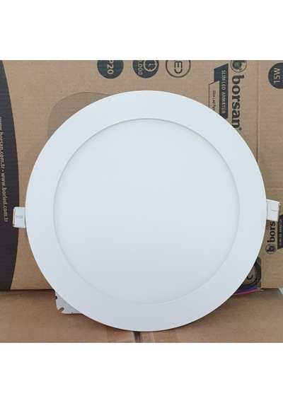 Borled12W Yuvarlak Sıva Altı Led Panel 3000K -Günışığı..
