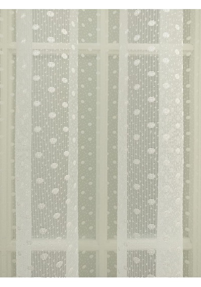 Puantiyeli Dantel Tül Perde, 100x250, Normal Pile, 1/2.5 Çok Renkli