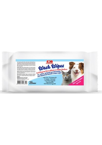 Bio PetActive Kedi Köpek Kuru Yıkama Havlusu 25 Adet