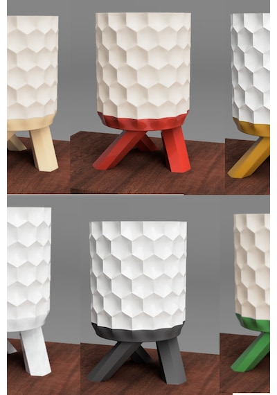 Modern Dekoratif Abajur Led Ampul Masa Lambası Geometrik Tasarım Beyaz