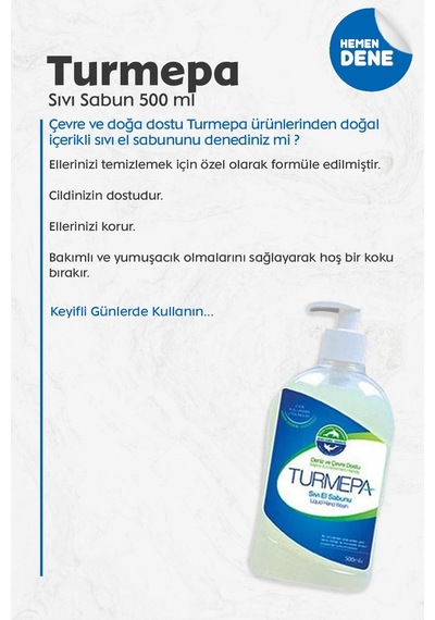 Turmepa Sıvı Sabun 5 x 500 ML + Rosie Pamuk