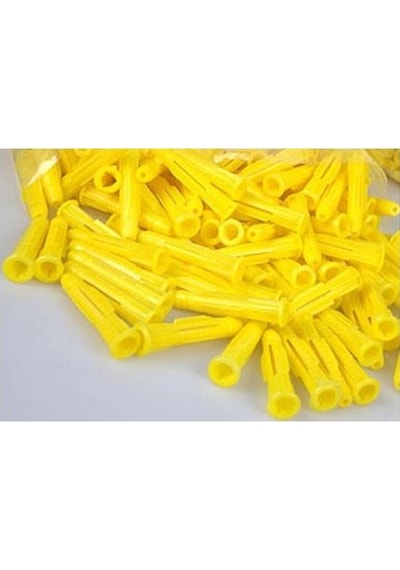 Plastik Sarı Roket Dübel 10Mm 500Adet