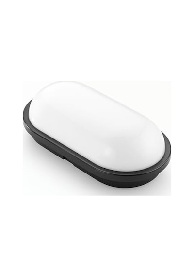 20w Ip65 Oval Led Tavan Ve Duvar Lambası, Su Geçirmez Özellikte 10 Parça Siyah