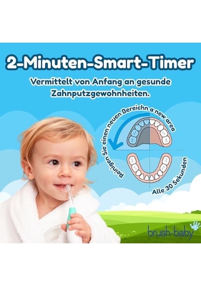 Baby Sonic Brush-baby Babysonic Elektrikli Diş Fırçası, Pembe, 0-3 Yaş, Zamanlayıcılı