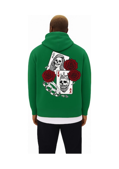 Benroma 3 İplik Penye Baskılı Over Size Unisex Sweat Çok Renkli