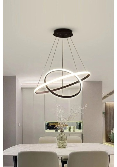 Rings Modern Tasarım Siyah Renk - Yatak Odası - Salon - Çocuk... Siyah