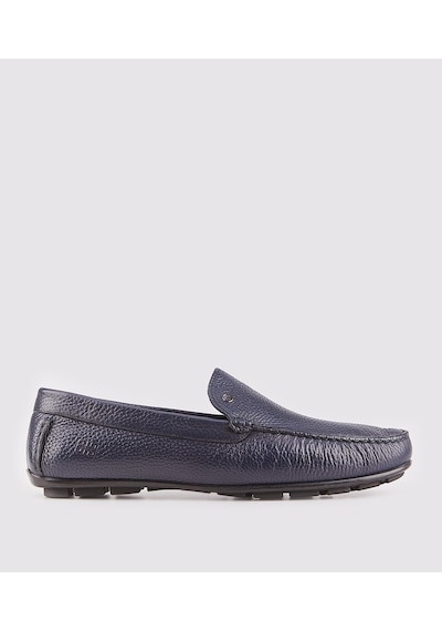 Cabani Hakiki Deri Lacivert Erkek Loafer Ayakkabı Lacivert (521650097) Lacivert