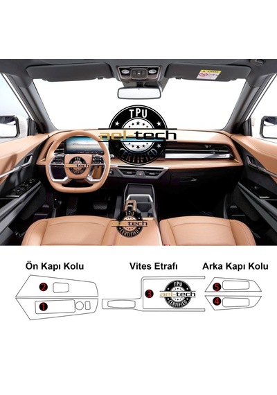 Kgm Ssangyong Torres / Actyon Uyumlu Vites Etrafı Ve Kapı Kolları