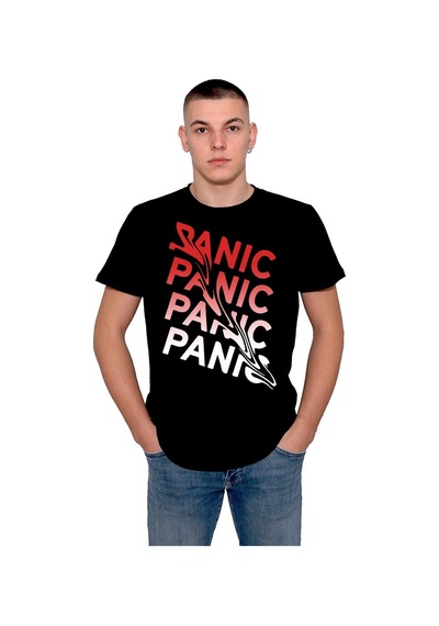 Panic Don't Panic Panik Yok Tişört Unisex T-shirt 001