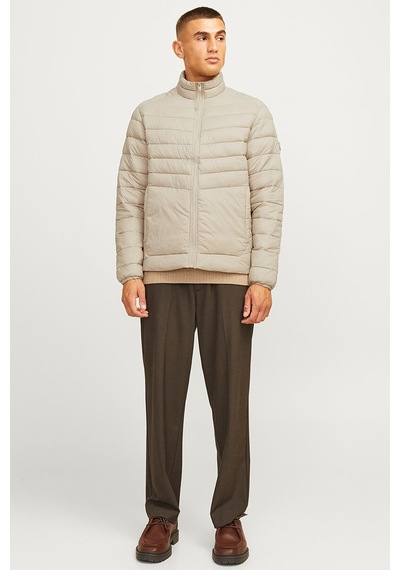 Jack & Jones Erkek Dik Yakalı Şişme Mont - 12258444 Krem