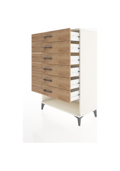 Hyperion Dolap 6 Çekmeceli 88x44x134 Aytaşı-çam Aytaşı