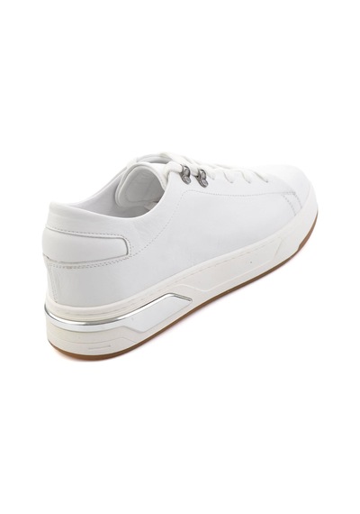 Bambi Beyaz Hakiki Deri Erkek Sneaker E01593000503