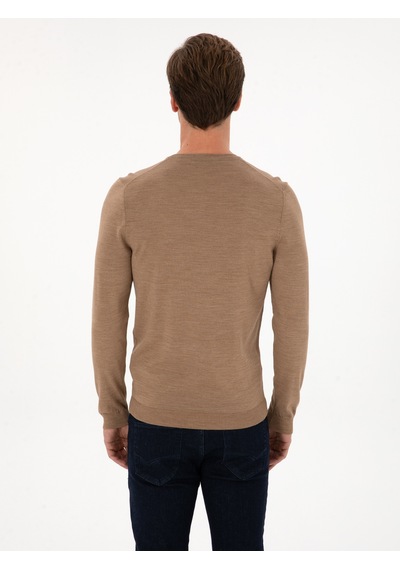 Cacharel Erkek Camel Kazak /triko 50315266-vr015 Kahverengi