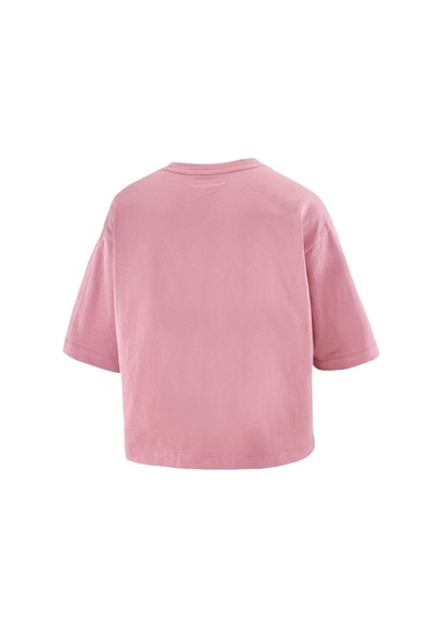 Salomon Short Ss Tee Relaxed W 2053 Pembe