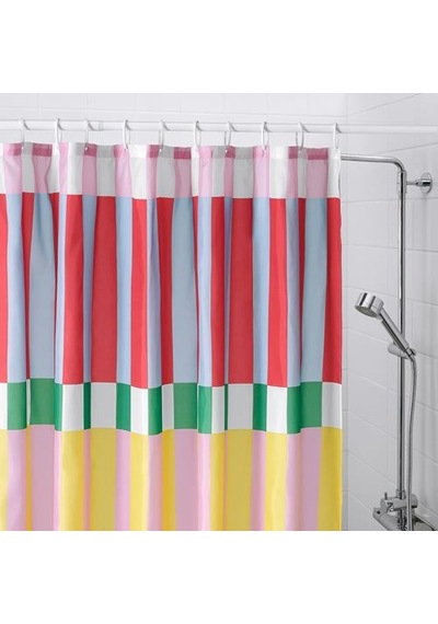 Ikea Banjanträd Duş Perdesi, Çok Renkli, 180x200 Cm