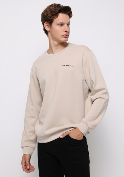 Colin's Colins Regular Fit Erkek Bej Sweatshirt Cl1077180 Q1.v2 Beı Bej