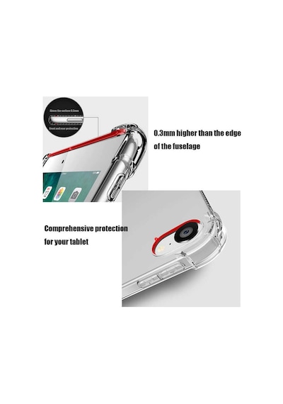 Apple Uyumlu iPad 9. Nesil 10.2" Kılıf Darbelere Dayanıklı Şeffaf Kapak