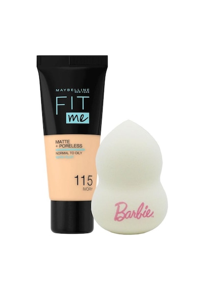 Maybelline Fit Me Matte+Poreless Fondöten 115 Ivory Sünger Seti