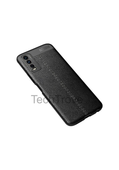 Vivo Y20s Kılıf Deri Extra Korumalı Slikon Kapak