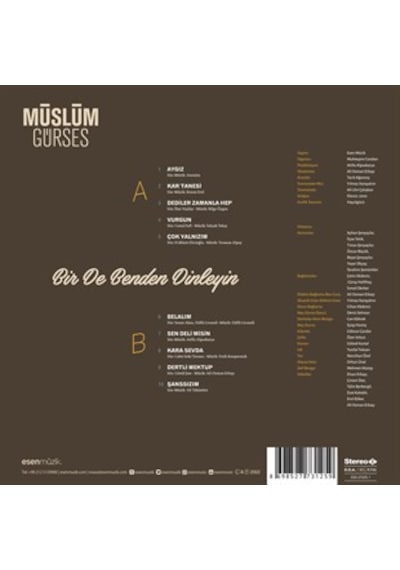 Müslüm Gürses - Bir De Benden Dinleyin Plak