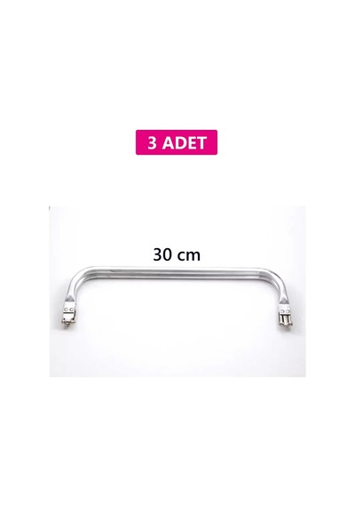 Z12concept Gizli Metal Çanta Bursu - 3 Adet - 30 Cm - Metal Çanta Aparatı Çanta Aksesuarı