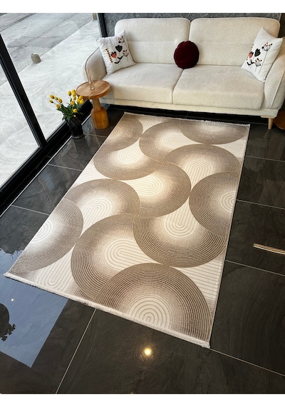 Still Halı Salon, Oturma, Yatak Odası Halısı Desen Kodu 77411-070 Bej