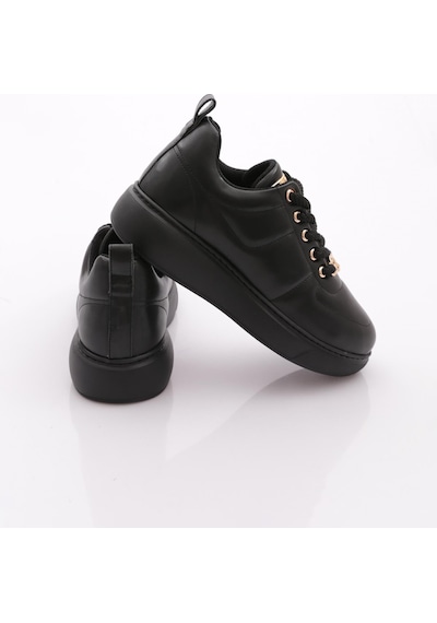 Dgn B1009 Kadin Aksesuarli Sneakers Ayakkabi Siyah