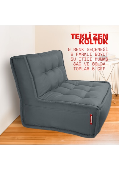 Xpermate Zen Sırtlı Minder İskandinav Tarzı Minder 80x60 Antrasit