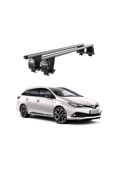 Royal Toyota Auris E210 Touring 2018 Ve Sonrası Uyumlu Gri Ara Atkı Port Bagaj Tavan Barı