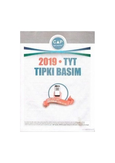 2019 TYT Tıpkı Basım -  Çap Yayınları