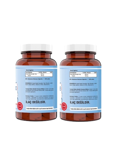 Squalene 1000 Mg Yumuşak Kapsül 2 Kutu 90 Softgel