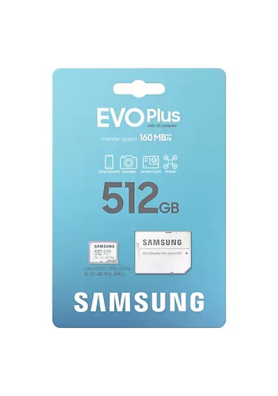 Samsung Uyumlu Mb-mc512sa/eu 512 Gb Evo Plus Sdxc Class3 U3 A2 V30 Microsd Hafıza Kartı
