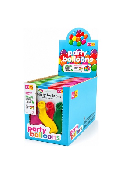 40 Paket - 4pcs Küçük Boy Renkli 20cm Party Balon - Toplamda 160 Adet Balon Çok Renkli