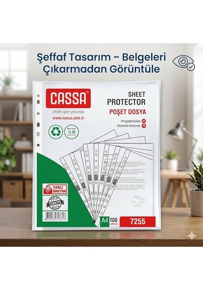 Poşet Dosya Eco 30 Mikron 100'lü Paket 1