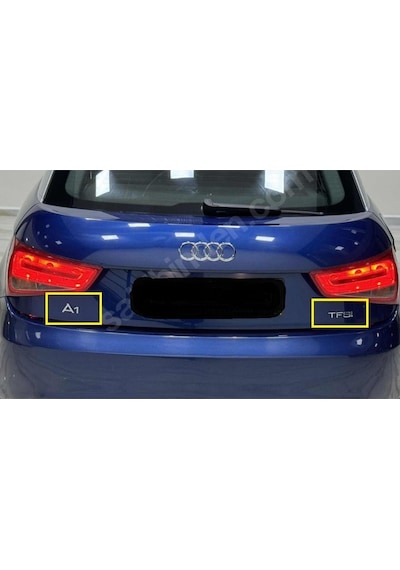 Audi Uyumlu A1 Ve Tfsı Bagaj Yazısı Seti 2'li Paket 3m 3d Abs
