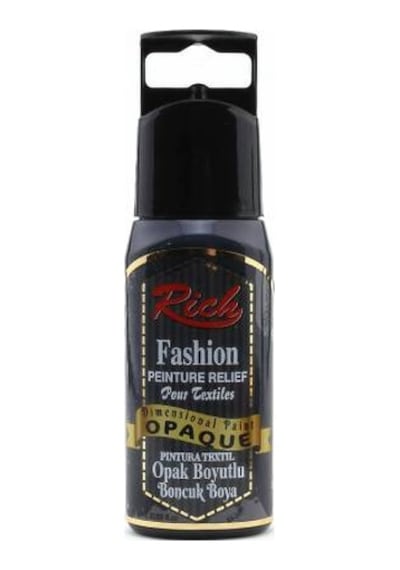Rich Boyutlu Boncuk Boya 60 Ml. 011 Siyah