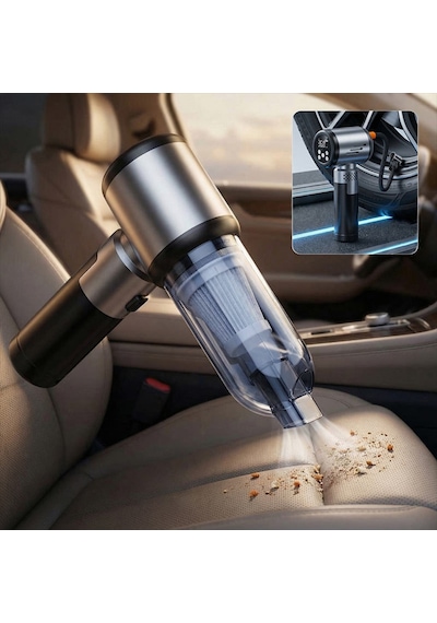 Laiser VT-130 17.000Pa 5 In 1 Pompa Özellikli Yedek Bataryalı Araç İçi süpürge