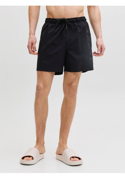 Jack & Jones Wave Logo Erkek Siyah Mayo Şort 12291391-b