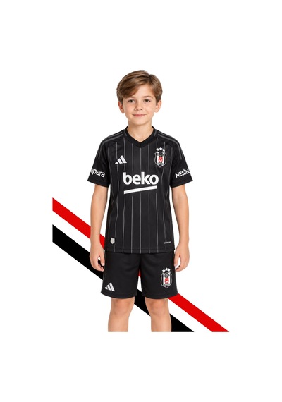 Adidas Beşiktaş 24/25 İç Saha Siyah Forma Ve Şort Takım