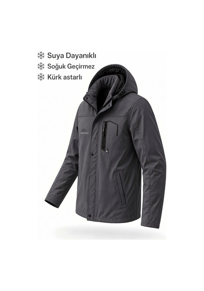 Oksit Tuc 2034 İçi Polar/kürk Astarlı Su İtici Termal Softshell Erkek Mont - Soğuk Geçirmez Spor Kaban Büyük Beden Erkek Mont Fume Oksit Tuc 2034 İçi Polar/kürk Astarlı Su İtici Termal Softshell Erkek Mont - Soğuk Geçirmez Spor Kaban Büyük Beden Erkek Mont Fume