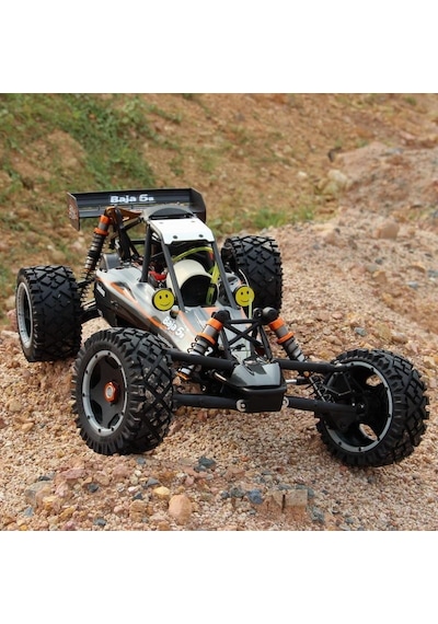 Sy Racıng 1/5 Baja 5b 30.5cc Rtr Kurşunsuz Benzinli Uzaktan Kumandalı Rc Arazi Model Araba 80+ Kmh 75cm Uzunluk Offroad Gri Kullanıma Hazır