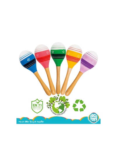 Circle Toys Ahşap 2'li Marakas