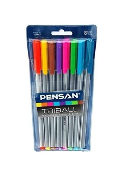 Pensan Tükenmez Triball Renkli 8li
